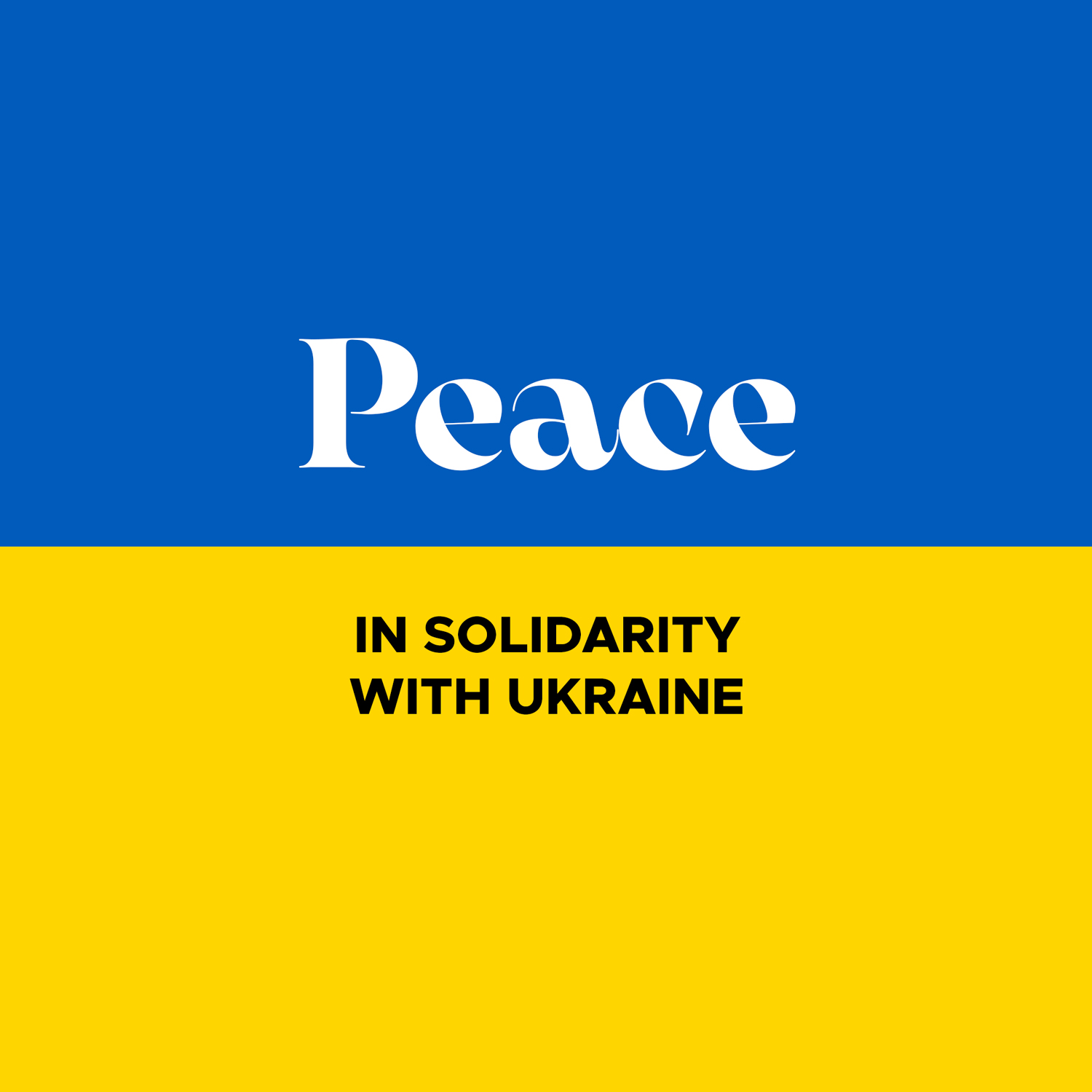 PEACE FOR UKRAINE!